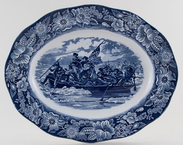 Meat Dish or Platter Washington Crossing the Delaware c1970s